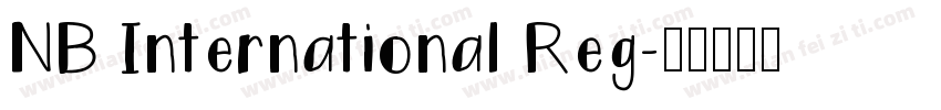NB International Reg字体转换